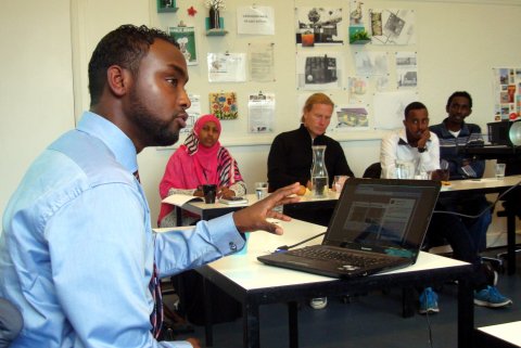 Said Hussein ved AarhuSomali debatmøde 25.4.2015